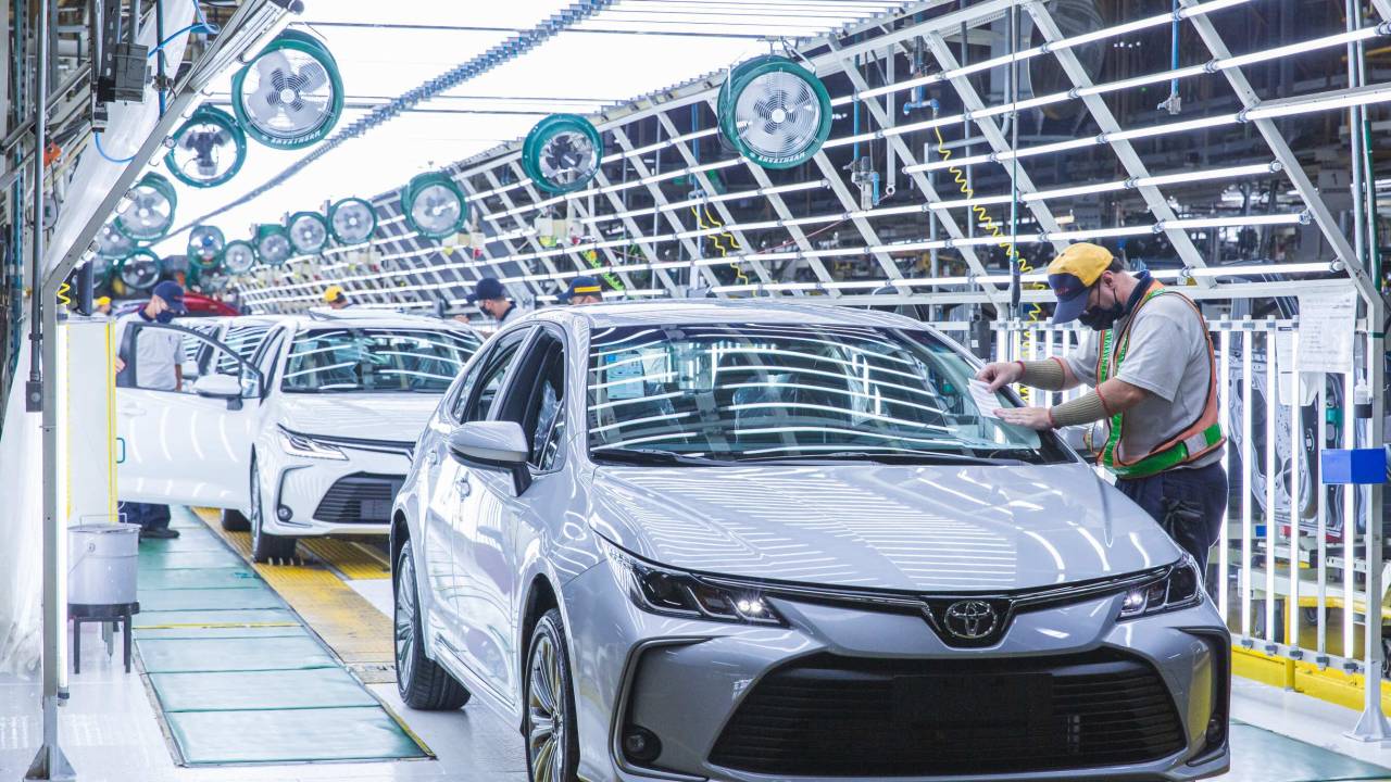 Produção do Toyota Corolla em Indaiatuba (SP)