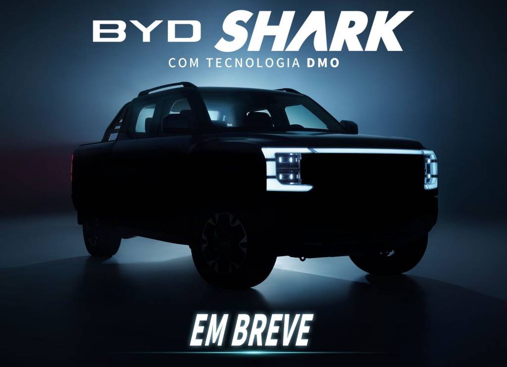 bydshark Anúncio também foi feito em português e pela própria BYD do Brasil