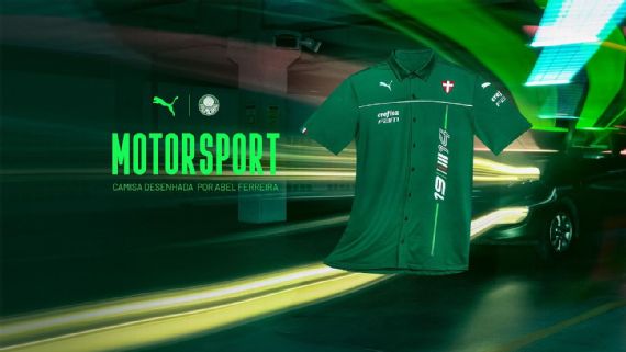 i Abel Ferreira desenhou camisa do Palmeiras em homenagem ao automobilismo