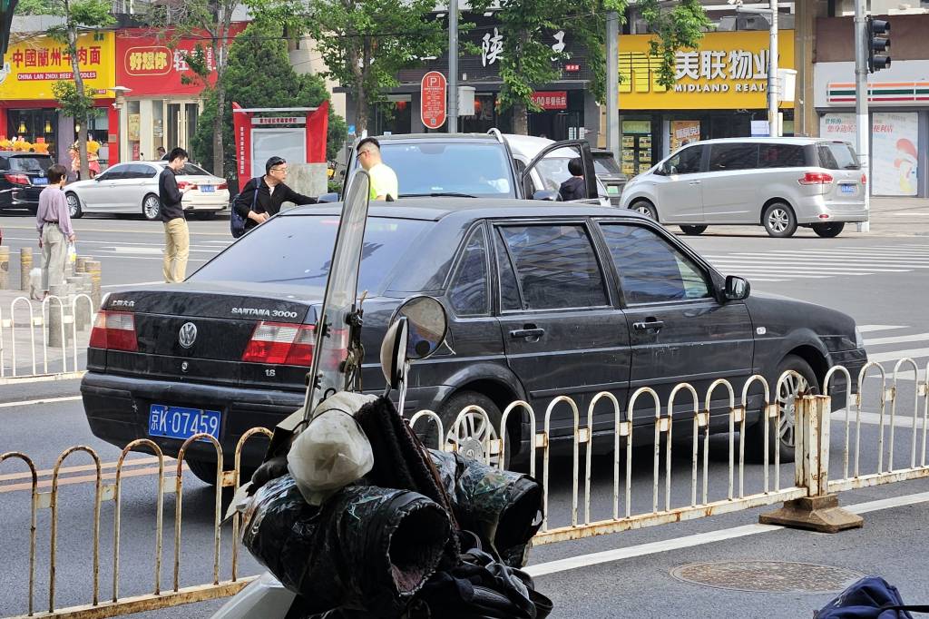 Santana China (3) Volkswagen Santana 3000 em Beijing, China