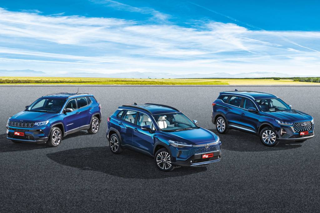 Toyota Corolla Cross, Jeep Compass ou Tiggo 7: qual o melhor SUV médio?