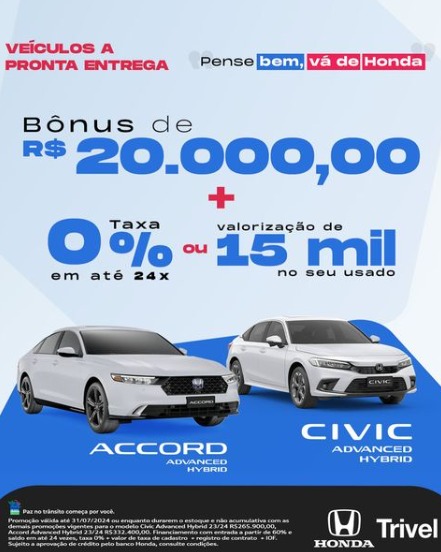 WhatsApp Image 2024-07-25 at 13.17.36 Promoção para Honda Civic e Accord na Trivel