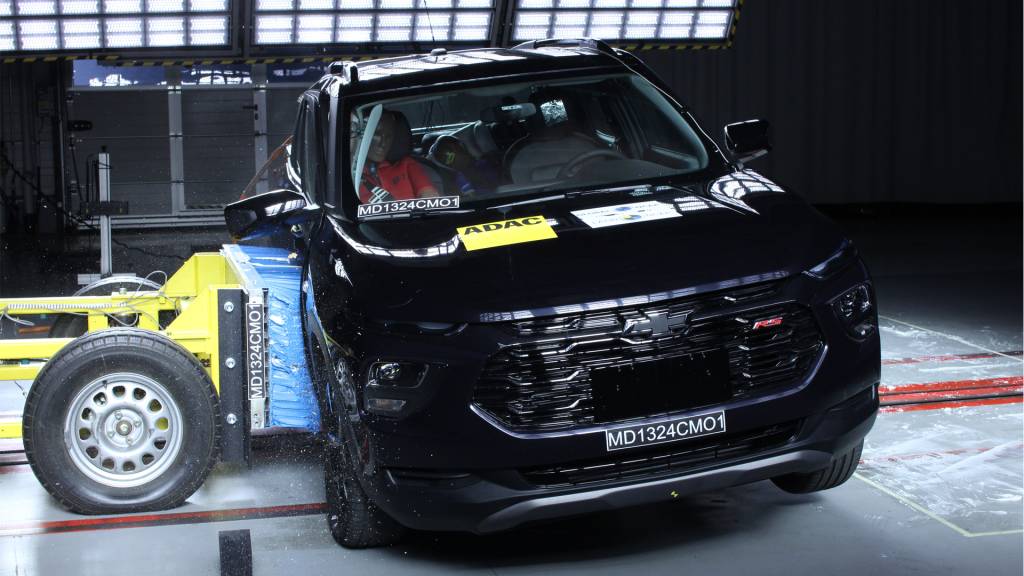 Chevrolet Montana no teste de colisão do Latin NCAP Chevrolet Montana no teste de colisão do Latin NCAP