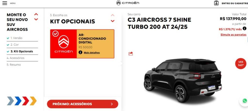 Configurador C3 Aircross Configurador C3 Aircross