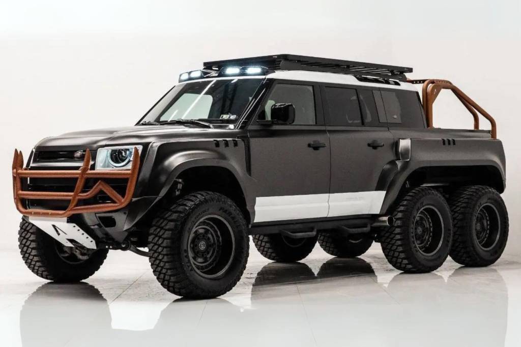 Land Rover Defender vira picape 6X6 de R$ 2 milhões para o ‘fim do mundo’