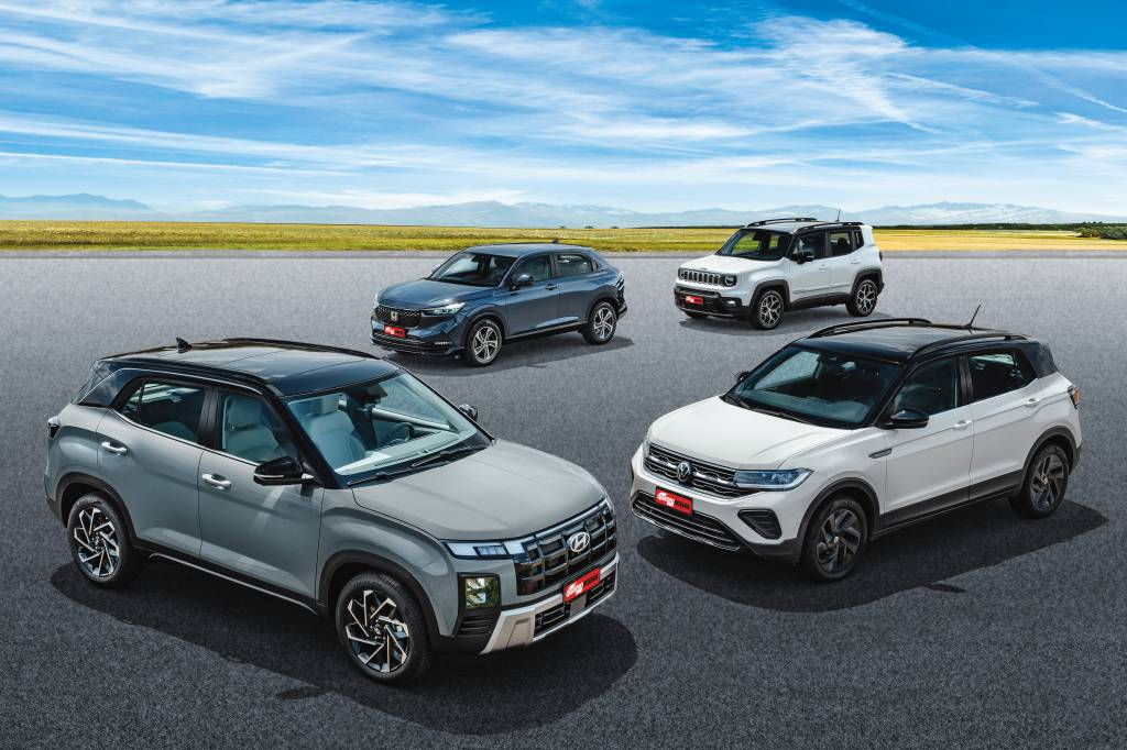 Hyundai Creta 2025, Renegade, T-Cross ou HR-V: qual o melhor SUVs abaixo de R$ 200.000?