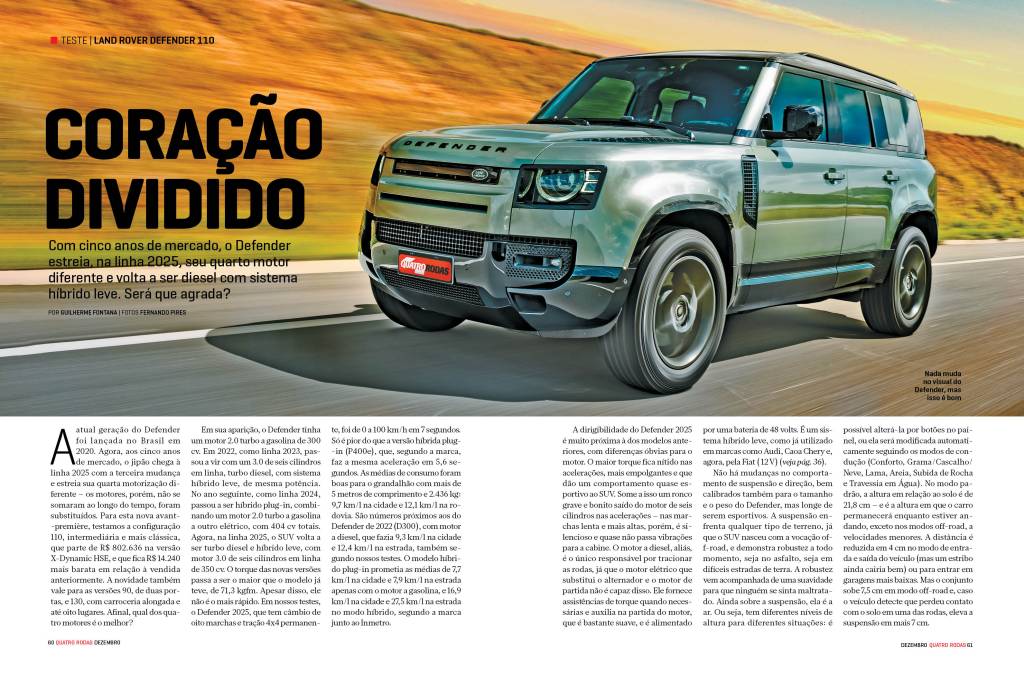 Defender Quatro Rodas de Dezembro Defender