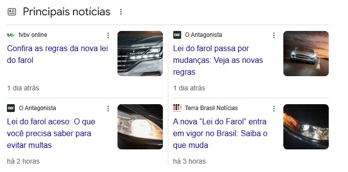 Lei dos faróis Lei dos faróis