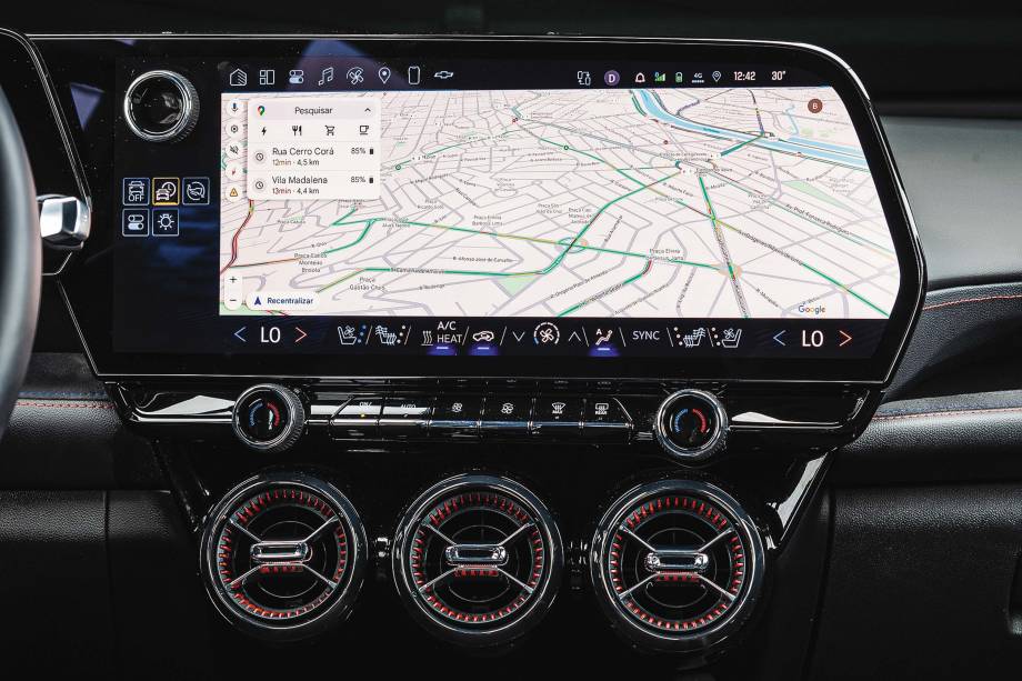 Blazer traz uma bela tela multimídia, porém sem Android Auto ou Apple CarPlay