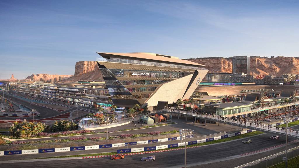 Qiddiya Investment Company, Mercedes-AMG und das Mercedes-AMG PETRONAS Formel 1 Team kündigen einzigartiges Erlebniscenter anQiddiya Investment Company, Mercedes-AMG and the Mercedes-AMG PETRONAS F1 Team join forces to launch world-leading experience ce Mercedes-AMG World