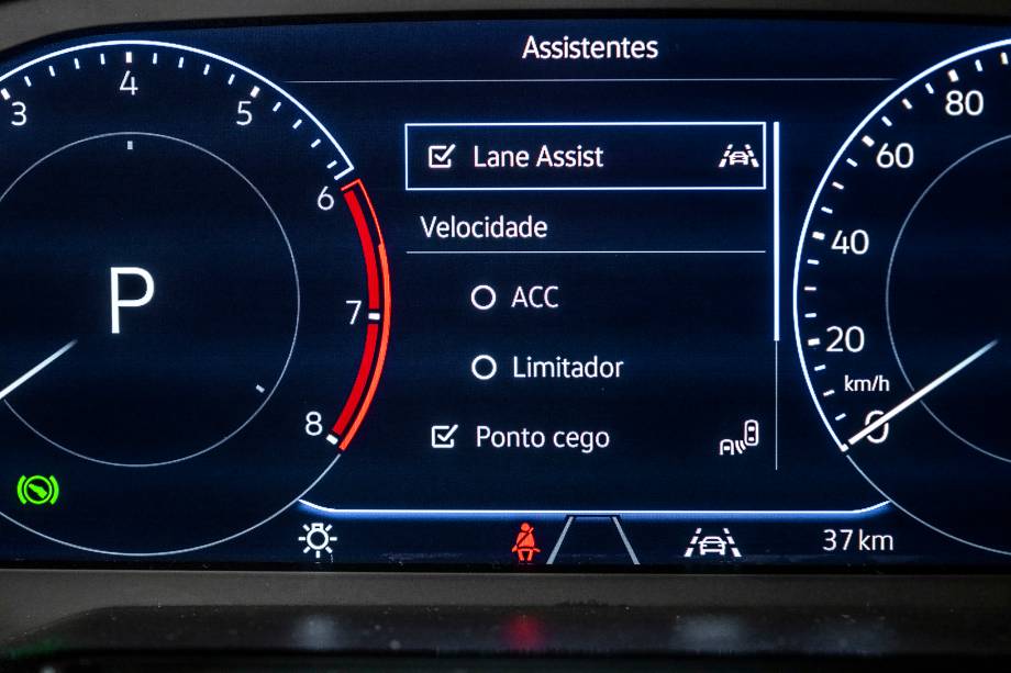 Controles dos assistentes de segurança opcionais