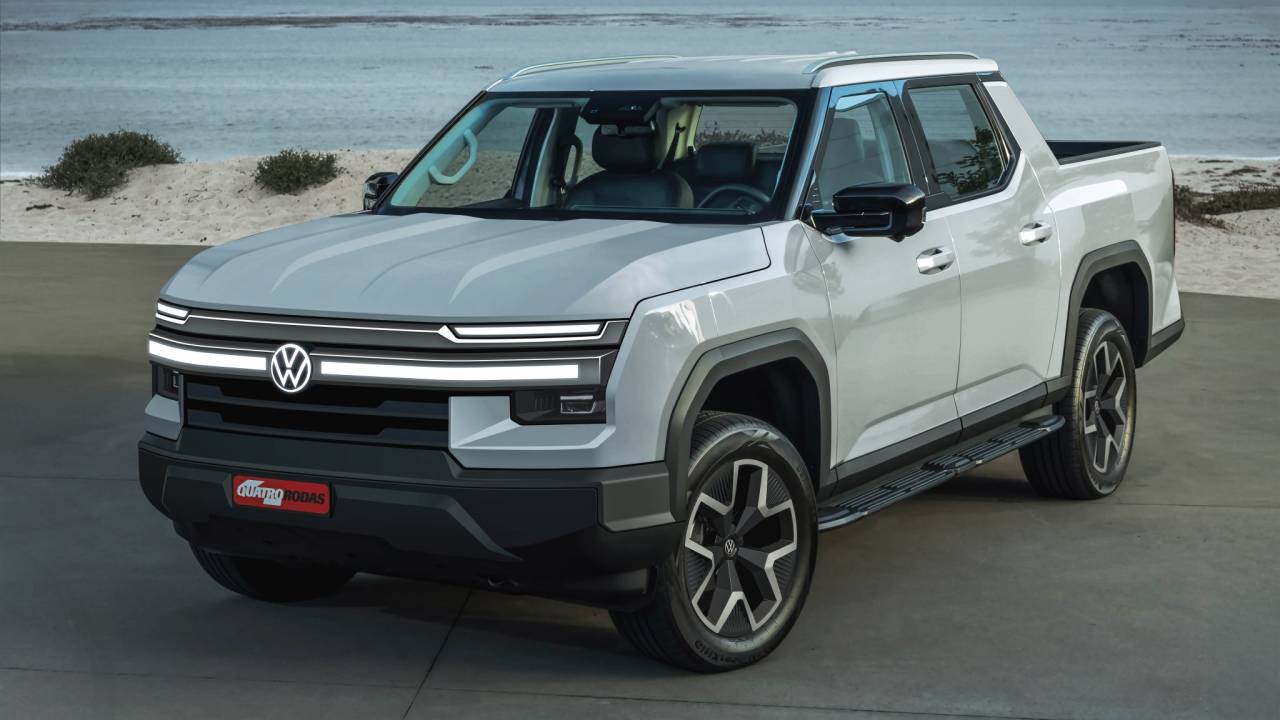 Projeção da nova Volkswagen Amarok 2027