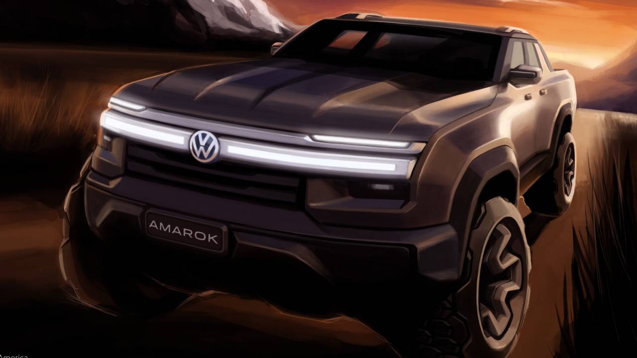 Nova Volkswagen Amarok 2027 em teaser