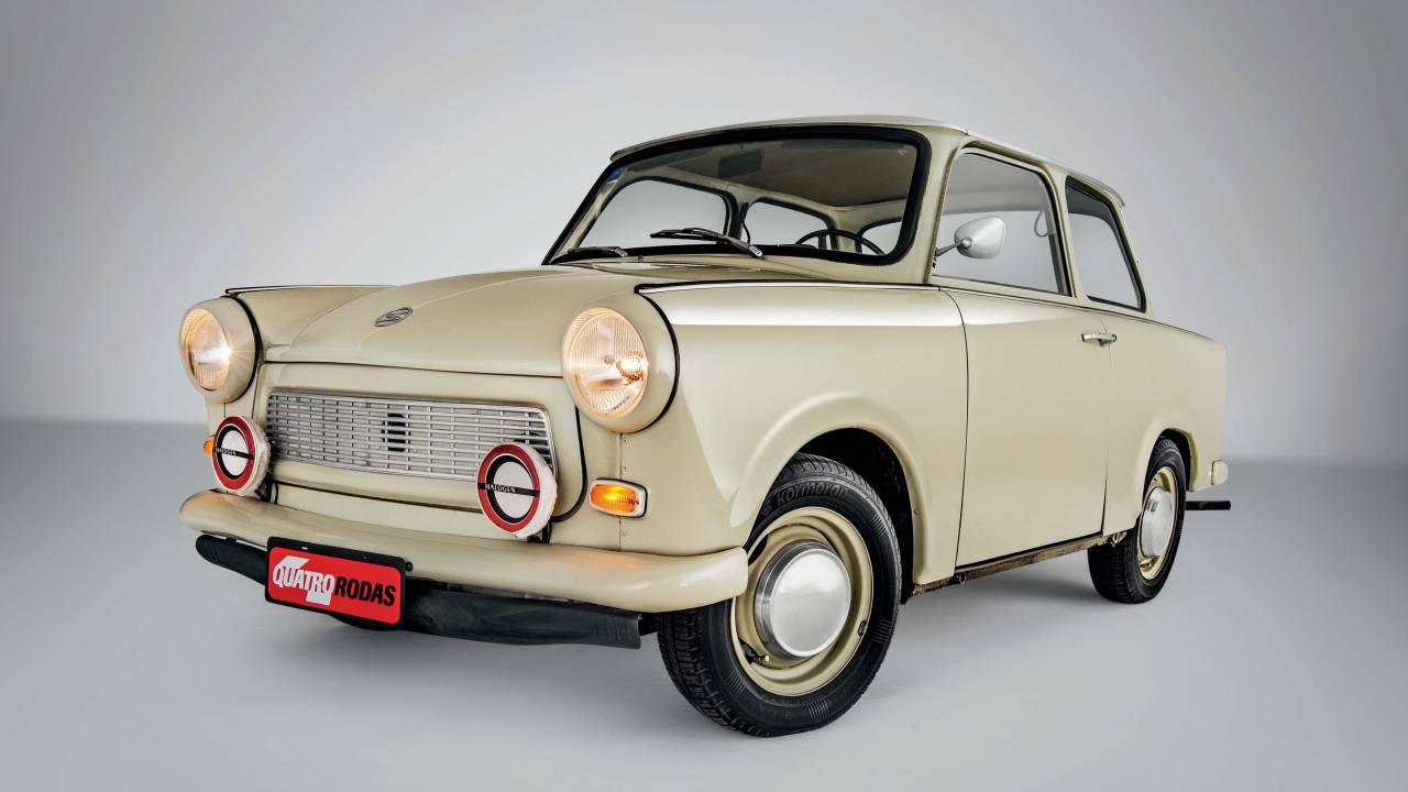 Trabant modelo 1971, da Sachsenring, automóvel testado pela revista Quatro Rodas.