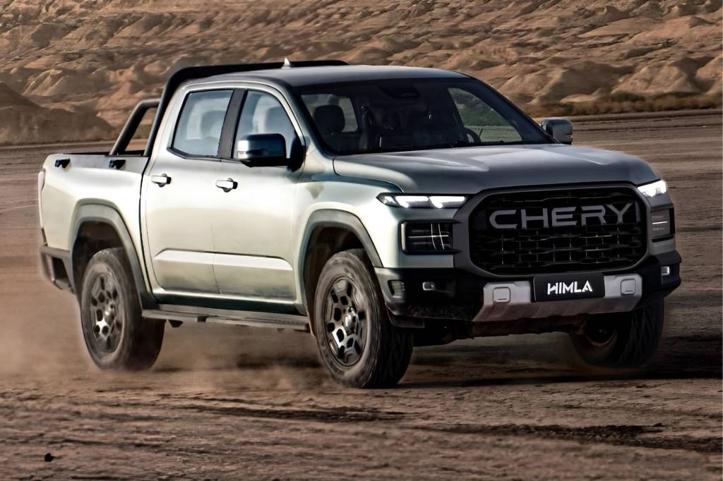 Picape da Chery pode receber motor diesel e sistema híbrido plug-in