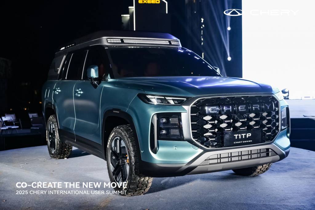 Chery revela SUV 3 em 1 que se transforma em picape e motorhome