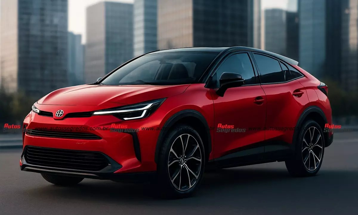 Projeção do futuro SUV cupê (931D) nacional da Toyota