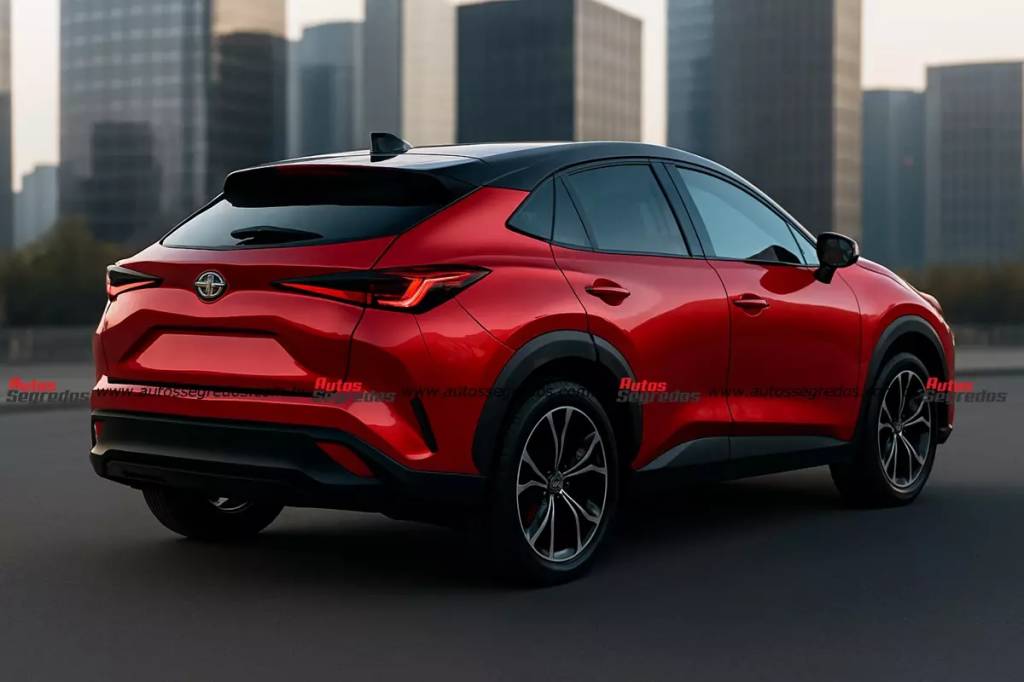 Projeção do futuro SUV cupê (931D) nacional da Toyota