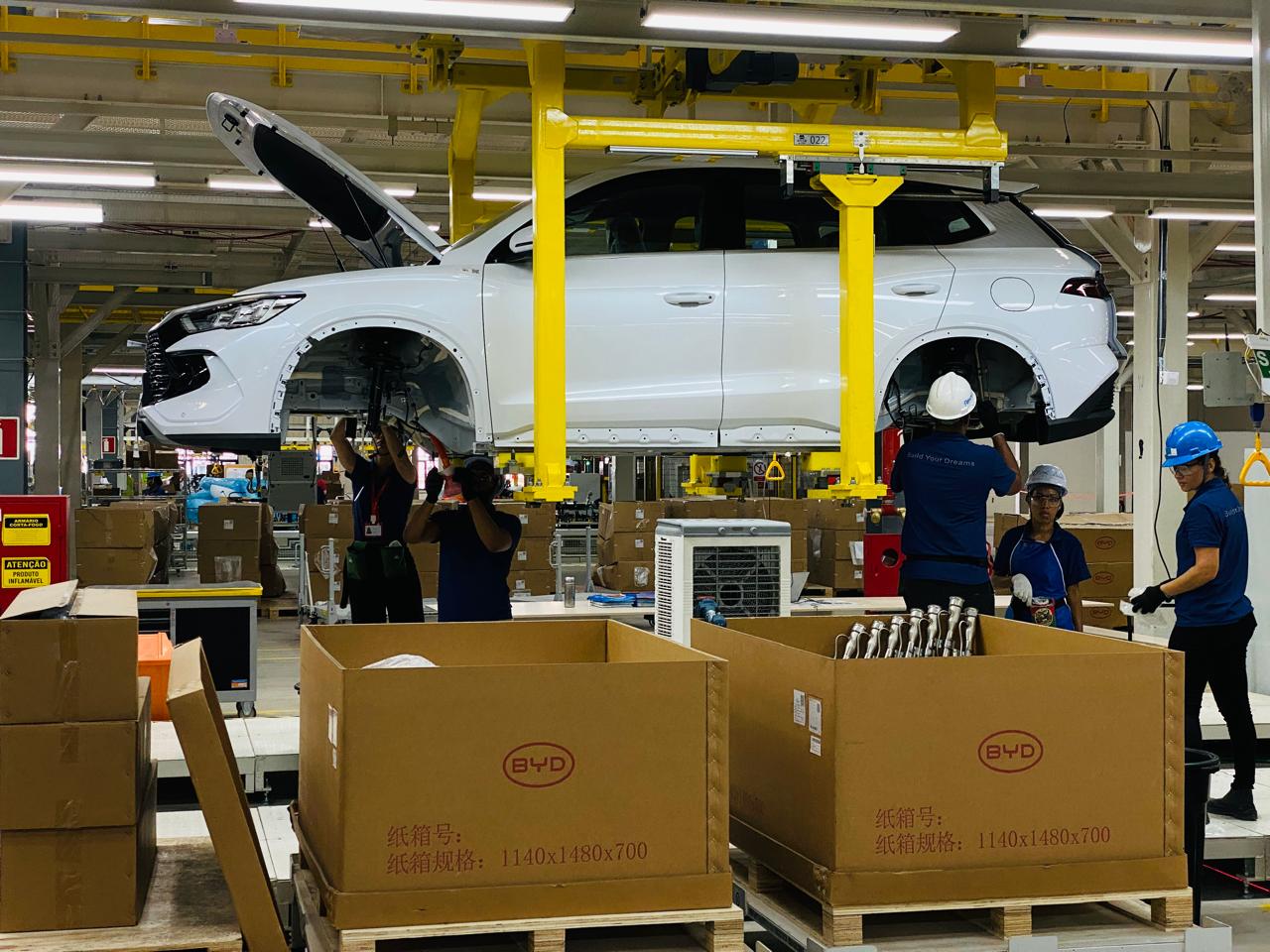 F&aacute;brica da BYD em Cama&ccedil;ari (BA)