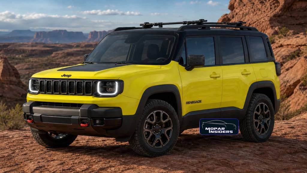 Nova geração do Jeep Renegade será mais quadrada e terá novas opções híbridas